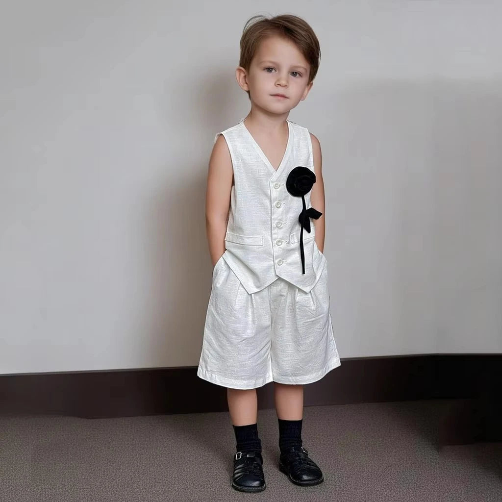 Kinder-Eleganz-Set 2025: Weiße Boutique-Kollektion - Premium Formal Wear