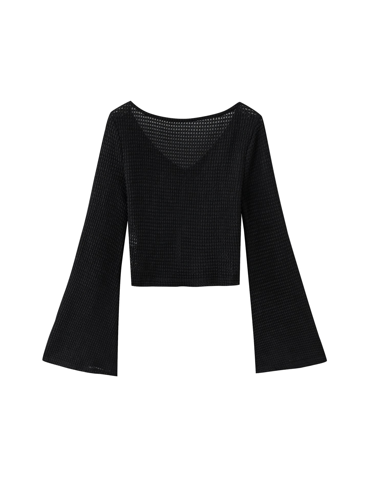 CN-Guangdong Cardigan Glockenärmel - Größe S-L, Kurz