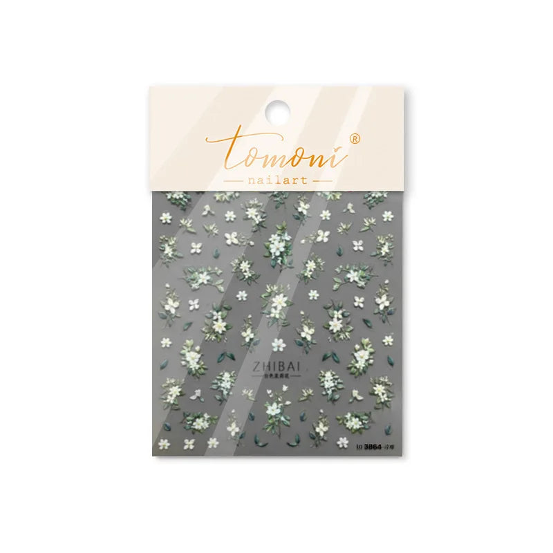 NAILFYOU 5D Glitter Nagelsticker Premium - 10,3x8cm 1 Stück