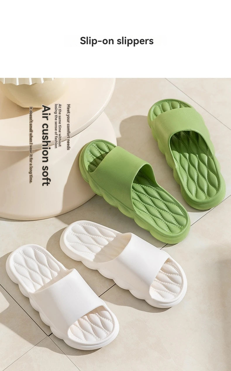 Women Summer Slippers Men Home Shoes Household Indoor Bathroom Bathing Couple EVA Slippers Sandals Slippers Anti-slip Anti-odor