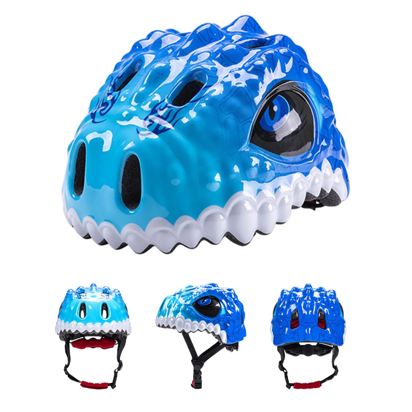 Kids Toddler Bike Helmet Adjustable Dinosaur Helmet Breathable Skating Helmet for Boys and Girls