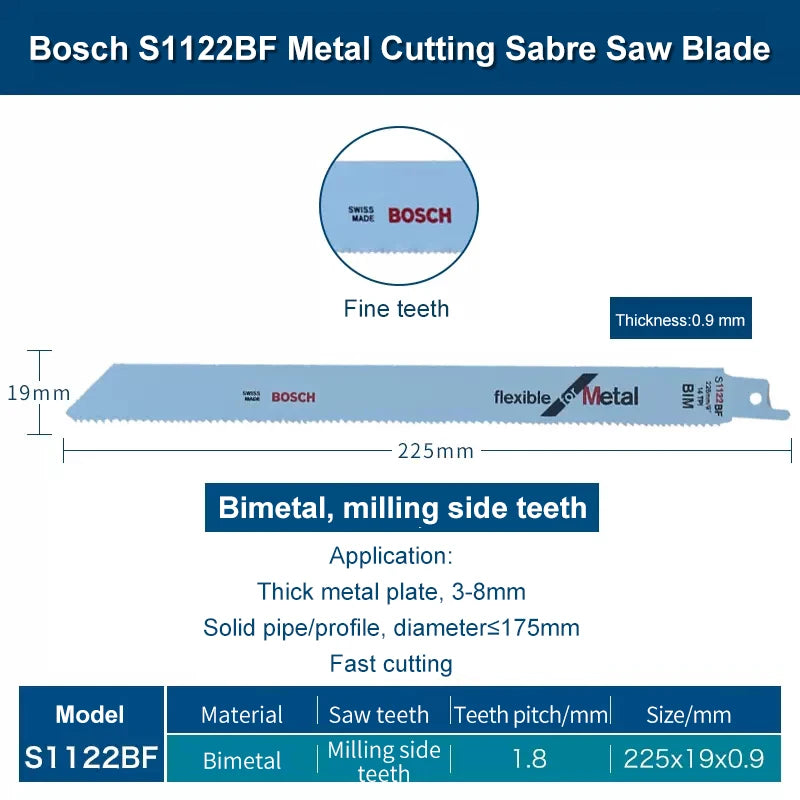Bosch Reciprocating Saw Blade Universal Wood Metal Cutting Saber Saw Blades Electric Saw Saber for Bosch Gsa 18V/12V Accessories