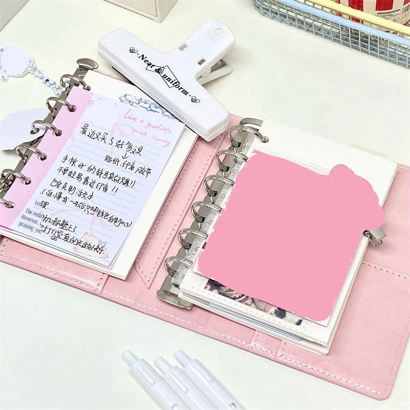 Leather Portable Pocket Booklets Black/Brown A7 Pu Notebooks With 40sheets Blank Pages For Kids' Daily Plans Back To School Gift