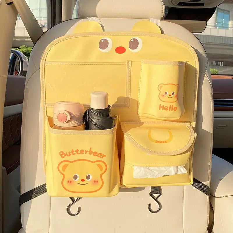Car Seat Back Storage Bag Hanging Bag Multifunctional Storage Box Car Seat Back Storage Bag Car Interior Decoration Supplies