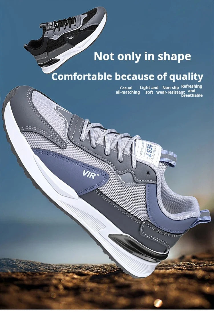Men Shoes 2024 New Fashion Sneakers for Men Leather Shoes Comfort Lightweight Casual Shoes Outdoor WalkingFootwear