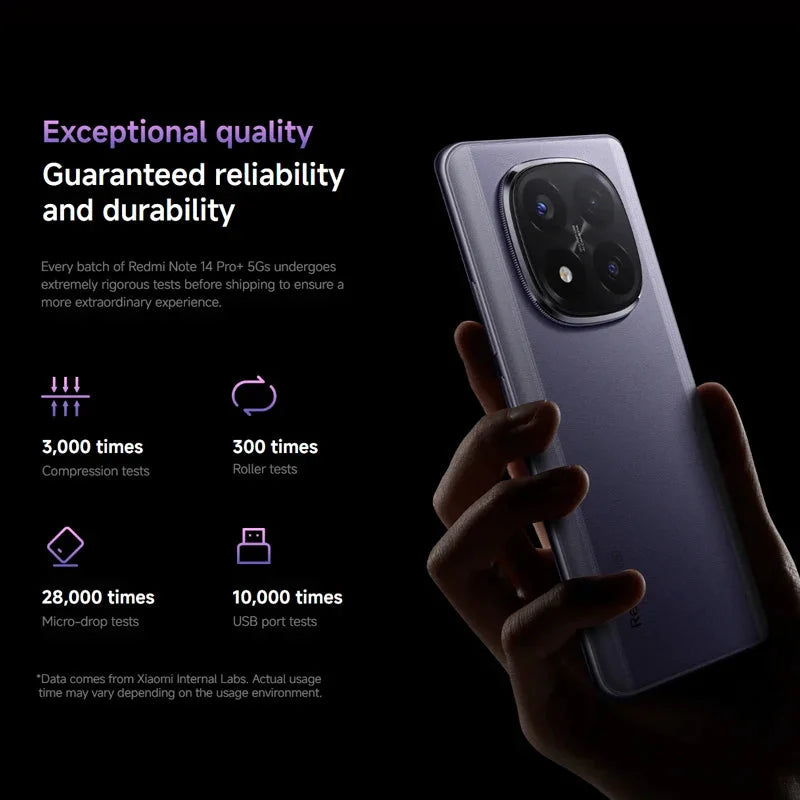 Xiaomi Redmi Note 14 Pro Plus - AMOLED Display, 4500-6000 mAh, 120 W, 6,67 Zoll by Golden Bridge Store