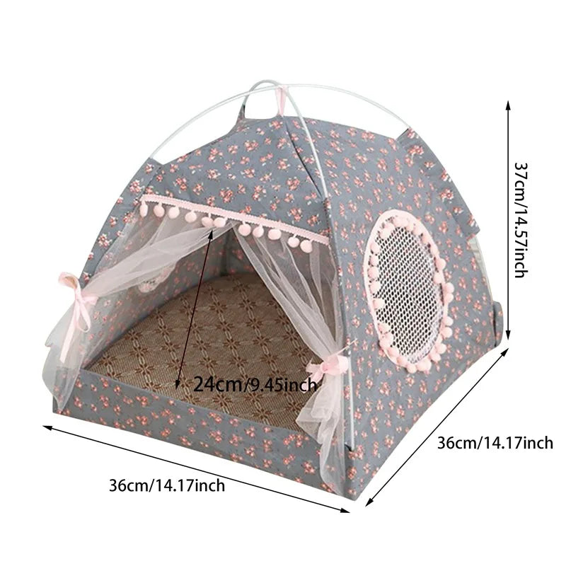Premium Katzenzelt Bett Komfort - Plüsch 40x40 cm Bis 8 kg