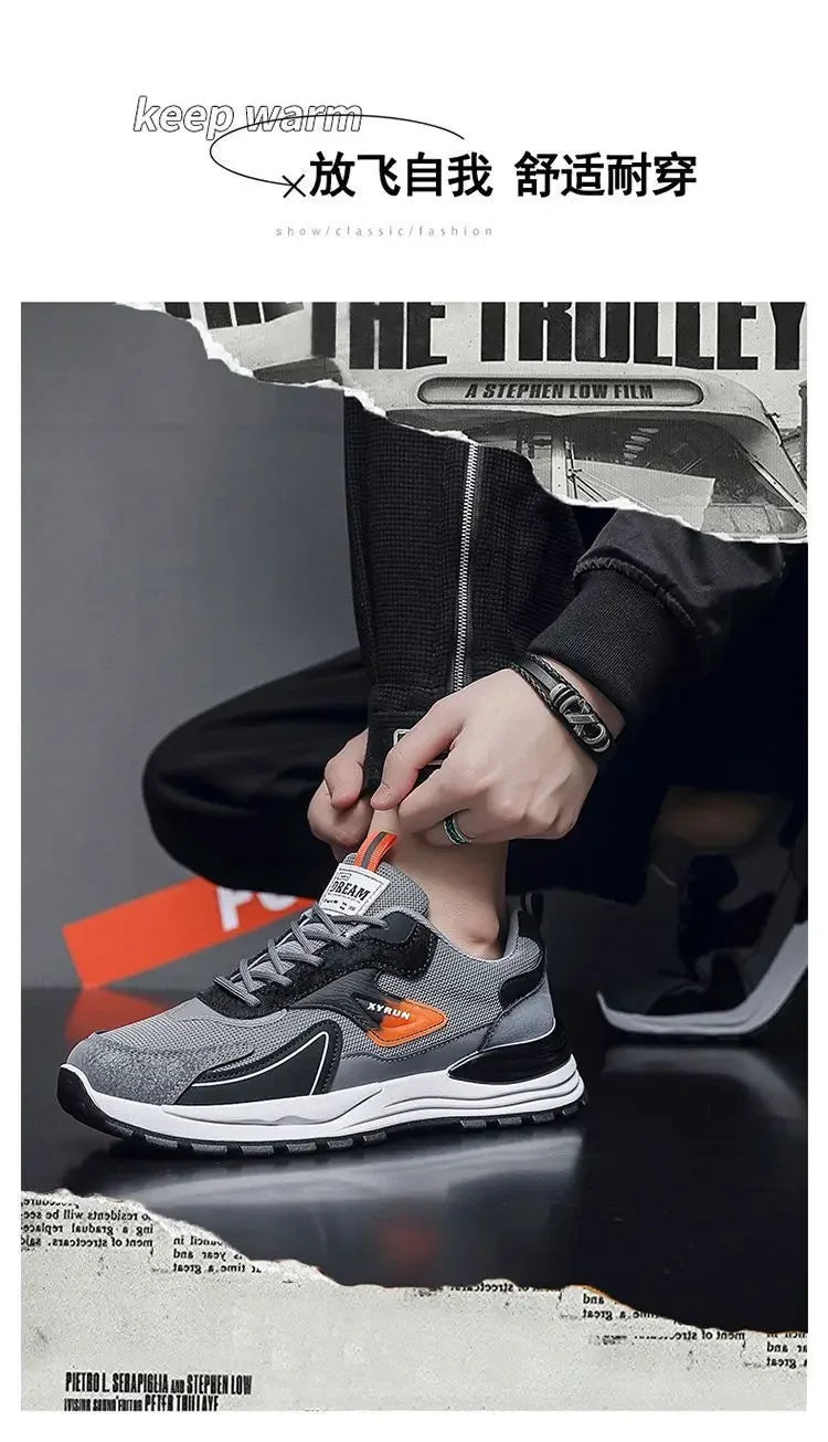 Men's Shoes Fashion Mens Sneakers 2024 Autumn New Brand Design Comfortable Soft Soled Men Running Shoes Tenis Masculino