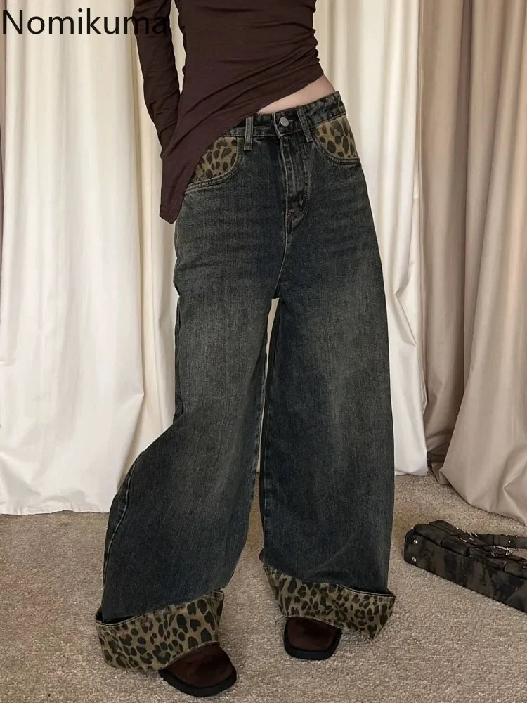 Nomikuma Jeans Leopard Retro - Größe S-XL Denim Regular