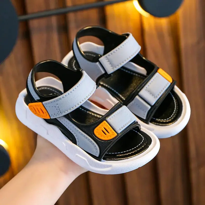 Sommer Baby Sandalen 2025 - Einfarbig Baby Jungen Weiche Sohle - Rutschfest Jungen Mädchen Kleinkind Strand Schuhe