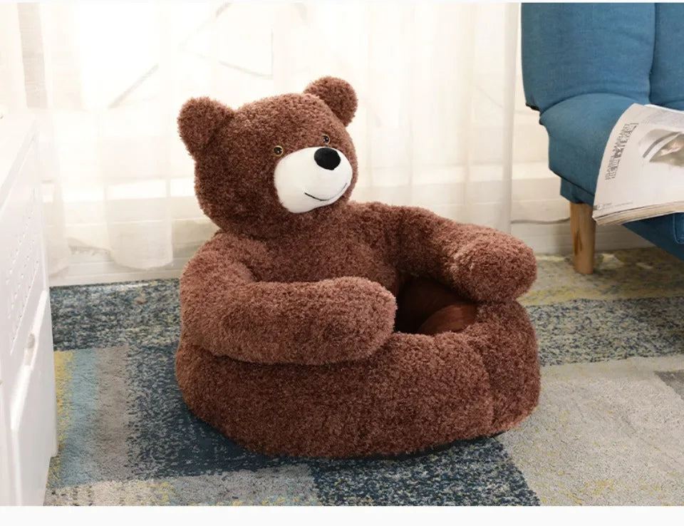 Dog Bed Semi-Enclosed Bear Pet Bed Ultra Soft Dog Nest  Removable Puppy Bed Wear Resistant Scratch Resistant Bed Mat Pet Product