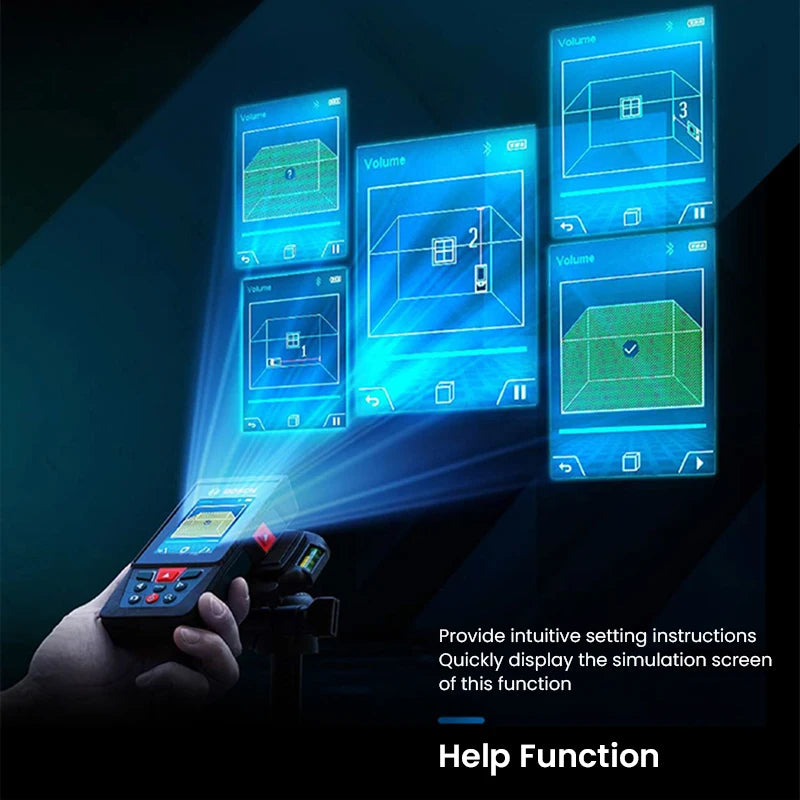 Bosch Laser Entfernungsmesser 30/40/50/100m Distanzmesser Hochpräzision Laser Level Elektronisch Bluetooth Messwerkzeuge GLM 50-27CG