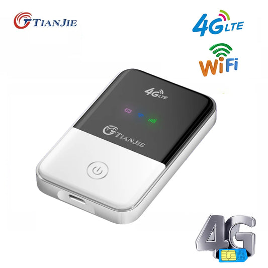 TIANJIE 4G LTE Router Portable WiFi - 150Mbps SIM USB