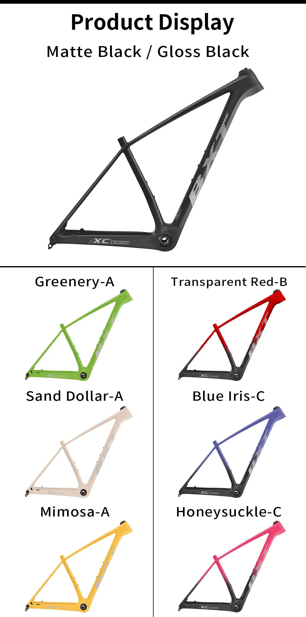BXT T1000 carbon mtb frame 29er carbon bike frame 29 carbon mountain bike frame boost 148*12 disc brake bicycle frame UDH hanger