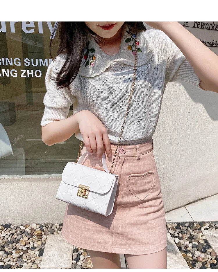 Fashion Small Handbag Women Shoulder Bags 2022 New Luxury Casual Clutch Bag PU Crossbody Bag For WomenSmall  Messenger Bag