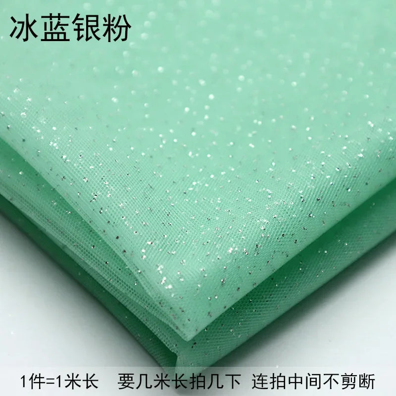 TüllPro Glitzer-Tüll - Chiffon Polyester 160cm Reißfest