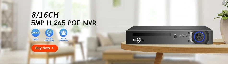 Überwachungssystem 2025: Hiseeu 4K 8MP POE Security Camera System - AI Face Detection 8 Port NVR H.265 Home Waterproof CCTV Surveillance IP Camera Kit Collection