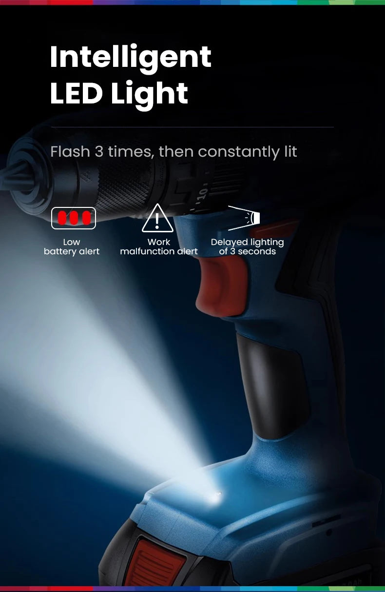 Bosch GSR 185-Li Cordless Drill Electric Screwdriver 18V Brushless Motor Rechargeable Drill Driver Power Tools for Metal Wood
