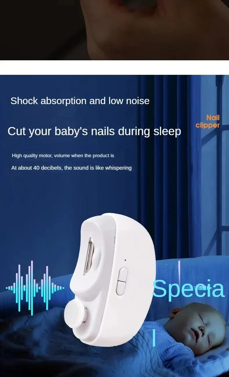 Electric Nail Clipper Grinding and Polishing 2 in 1 Multifunctional Portable Automatic Nail Grinder Electric Manicure Tool