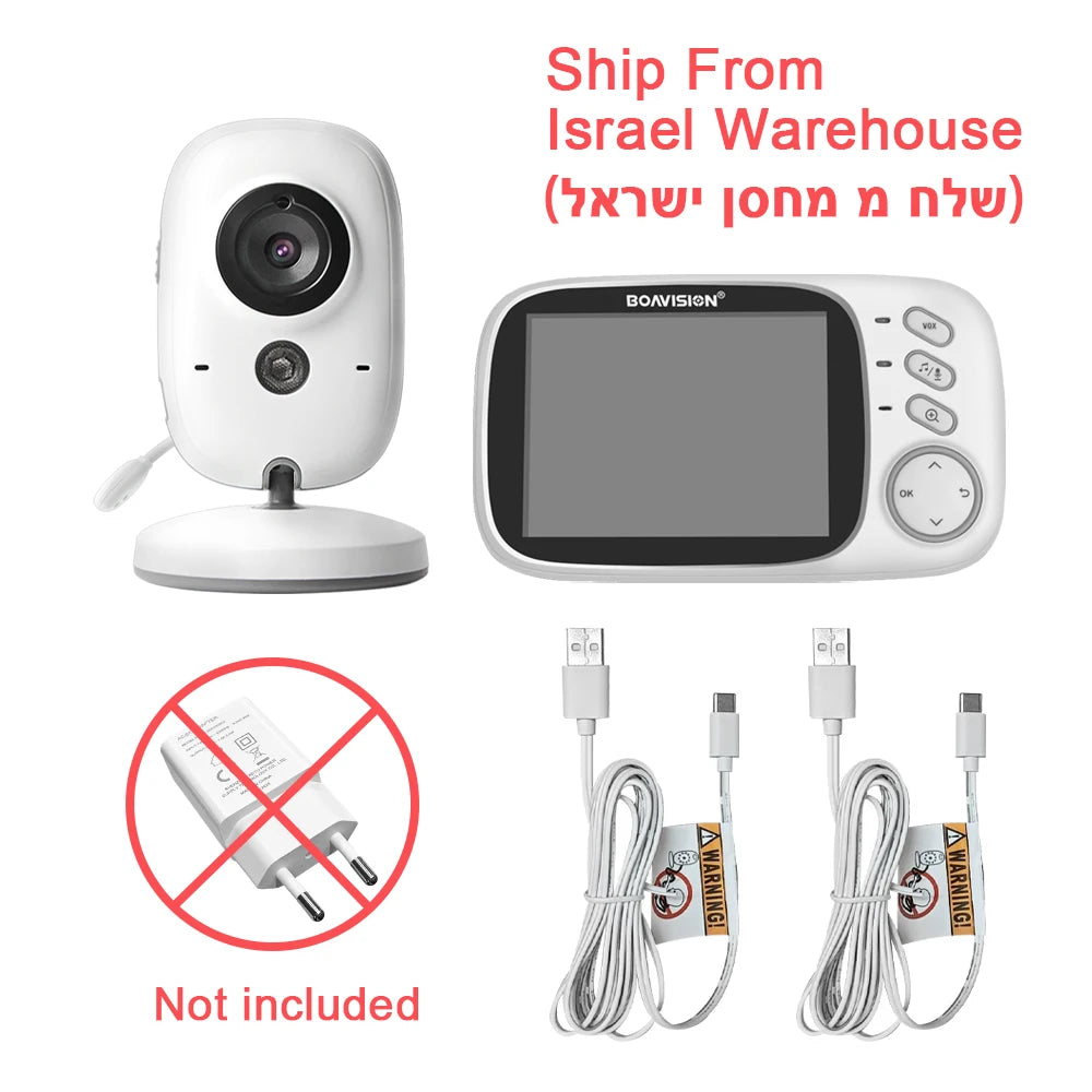 VB603 Video Baby Monitor 2.4G Drahtlos Mit 3.2 Zoll LCD 2 Weg Audio Sprechen Nachtsicht Überwachung Sicherheit Kamera Babysitter