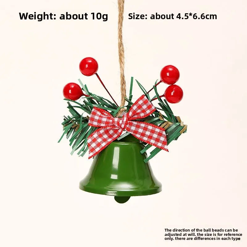 Weihnachtsbaumschmuck Glockenanhänger Weihnachtsdekorationen ins Windszene Layout Atmosphäre Requisiten Ornamente DIY Cloche Metall