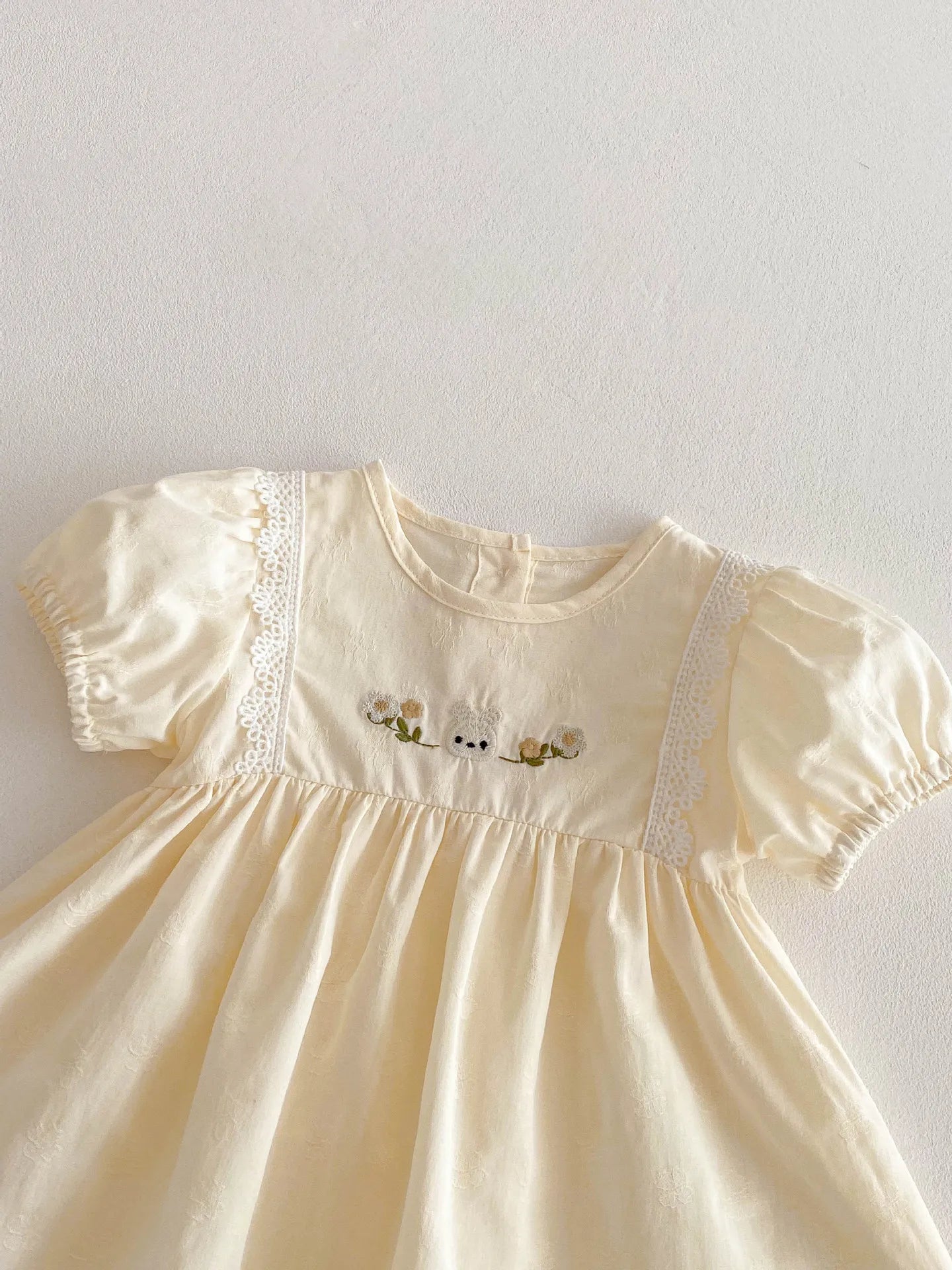 NELNKAGHY Kleid Spitze Baumwolle - Floral Prinzessin Gr 80
