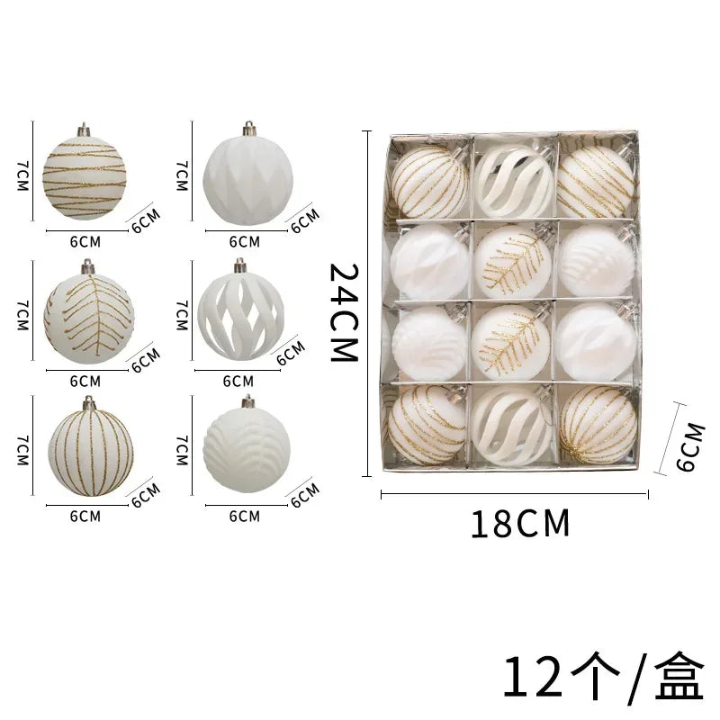 Choice Weihnachtskugeln - 12er Set Ø6 cm Glas Christbaumschmuck