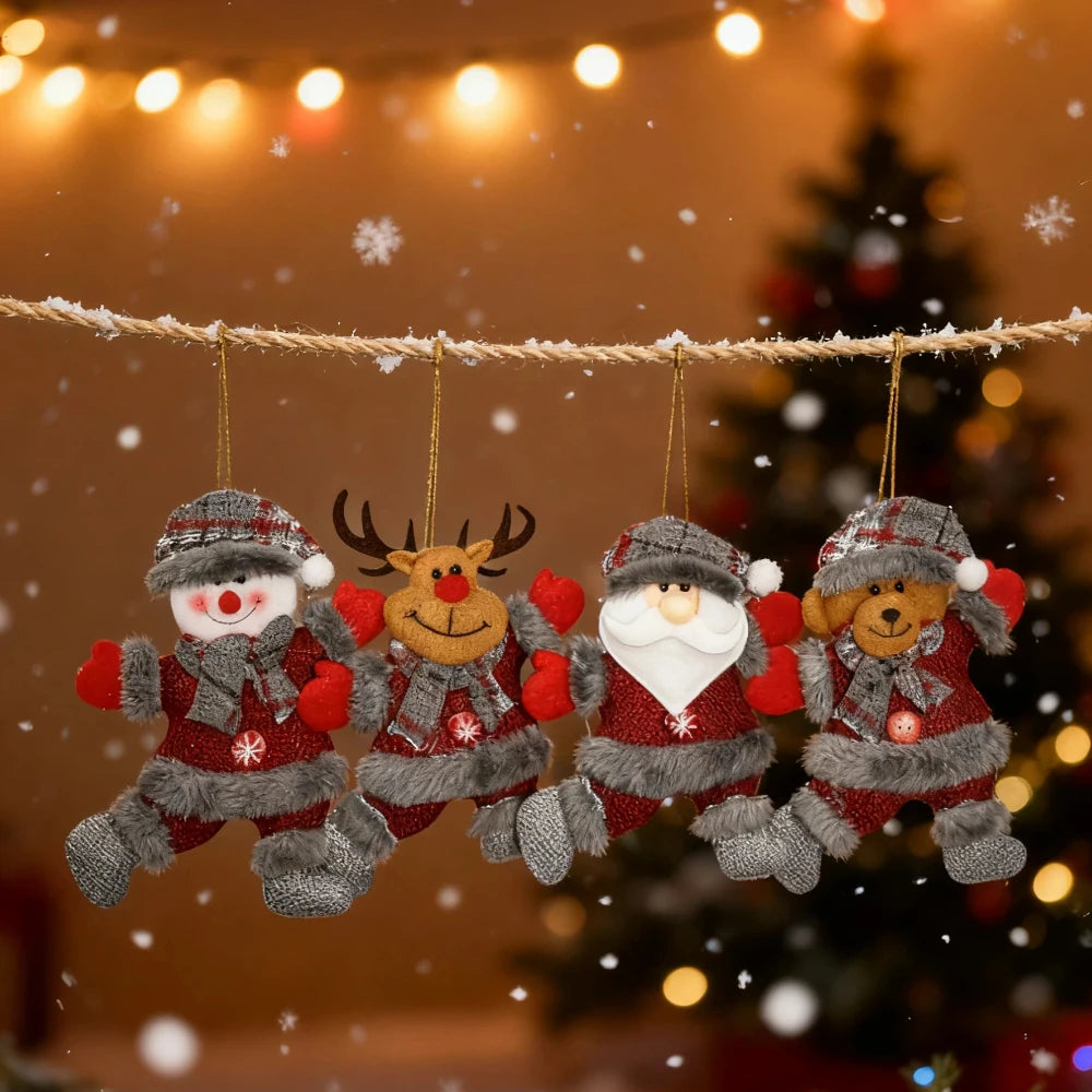 Choice Schneemann Anhänger - Klein Kunststoff 4er Set