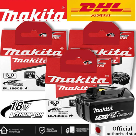Makita L 18V Li-Ion Akku Schnellladung - 6.0Ah LED BL1860
