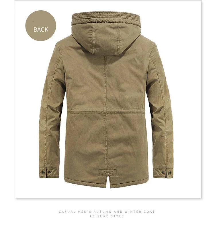 Casaul Parka Abnehmbare Kapuze - Größe M Füllung Baumwolle