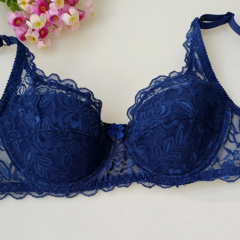 Damen Sommer BH 2025 - Dünner Push-Up Spitzen BH atmungsaktiv & komfortabel