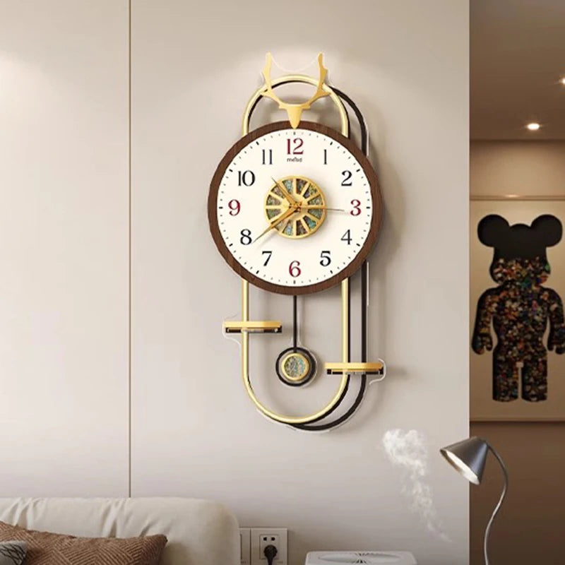 Modern Digital Clocks Wall Nordic Design Luminous Living Room Clock Wall Luminous Art Relogio De Parede Room Decorarion