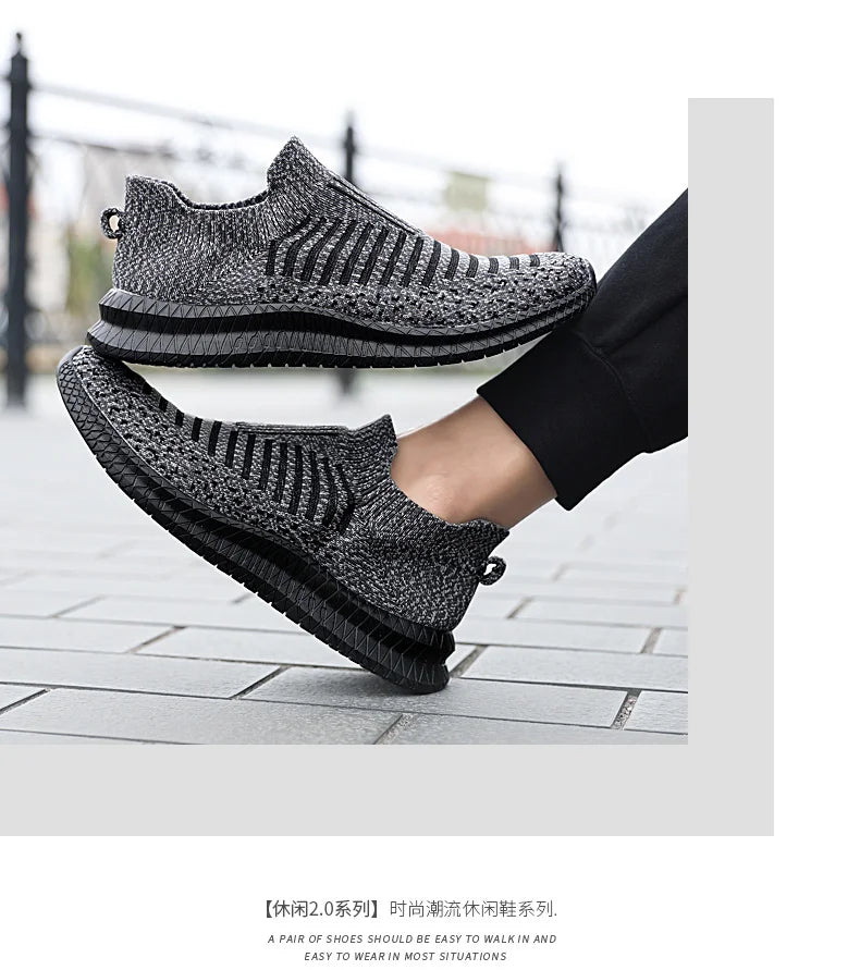 Men Shoes Lightweight Sneakers Men Fashion Casual Walking Shoes Breathable Slip on wear-resistant Mens Loafers Zapatillas Hombre