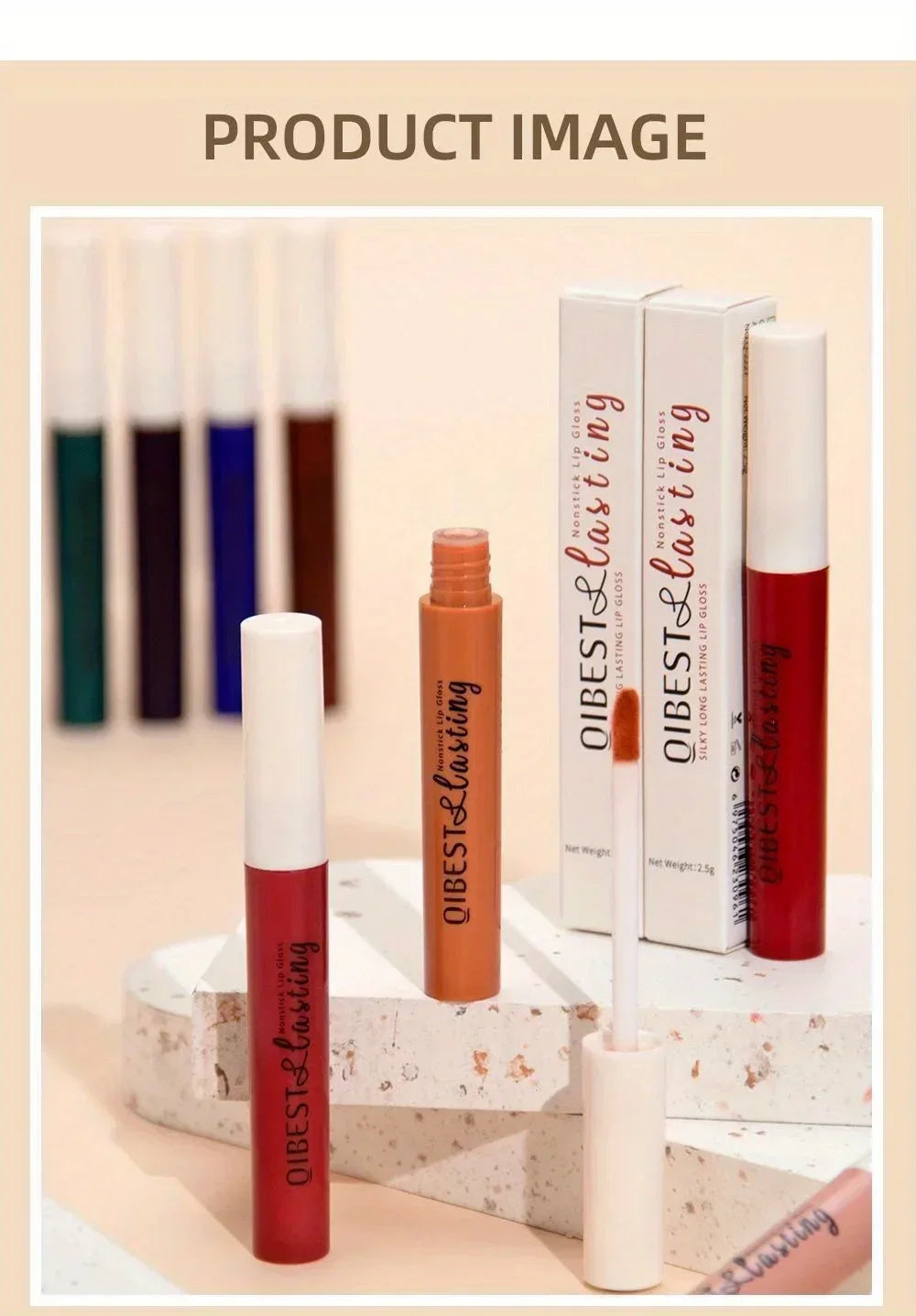Matte Liquid Lipstick Waterproof Long Lasting Velvet Mate Nude Red Lip Gloss Lint Tube Makeup Cosmetic Lipsticks Lipgloss