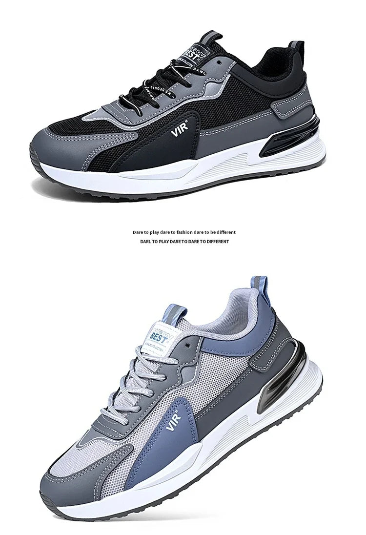 Men Shoes 2024 New Fashion Sneakers for Men Leather Shoes Comfort Lightweight Casual Shoes Outdoor WalkingFootwear