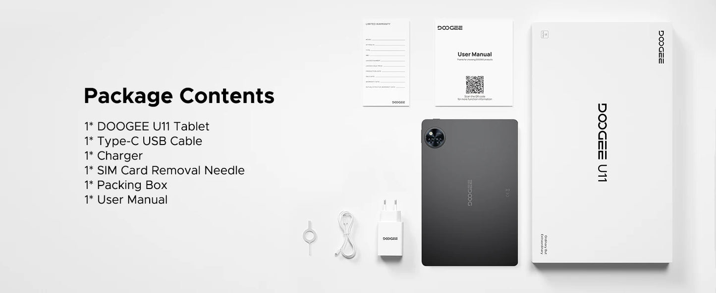 DOOGEE U11 Ultra-Klares 90Hz Display - 11Zoll 4GB RAM 128GB ROM
