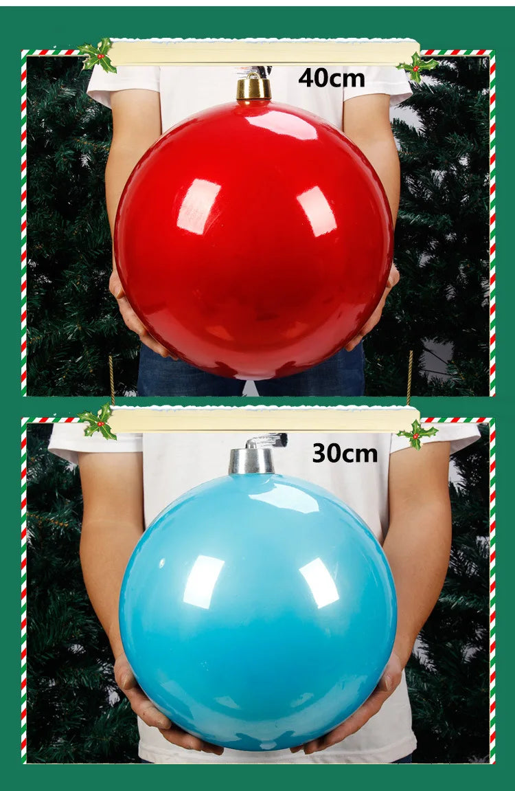 Pearlescent Kugel Glänzende Christbaumkugel - Durchmesser 12-25 cm Kunststoff