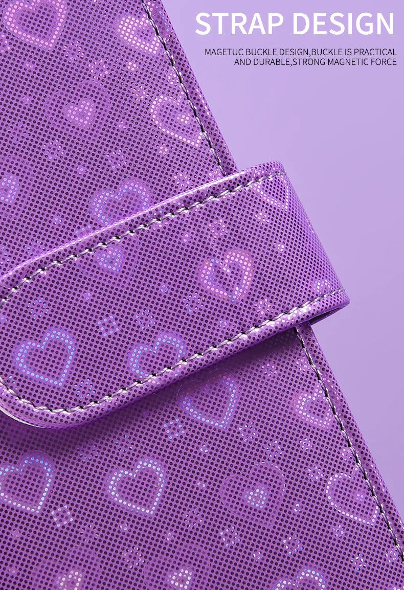 A6 Colorful Laser Macaron Creative PU Notebook