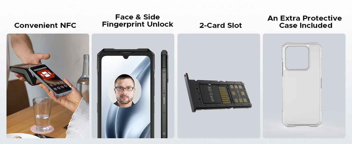 DOOGEE Blade GT Play Robustes 5G - 256 GB, 5800 mAh, 6,72 Zoll