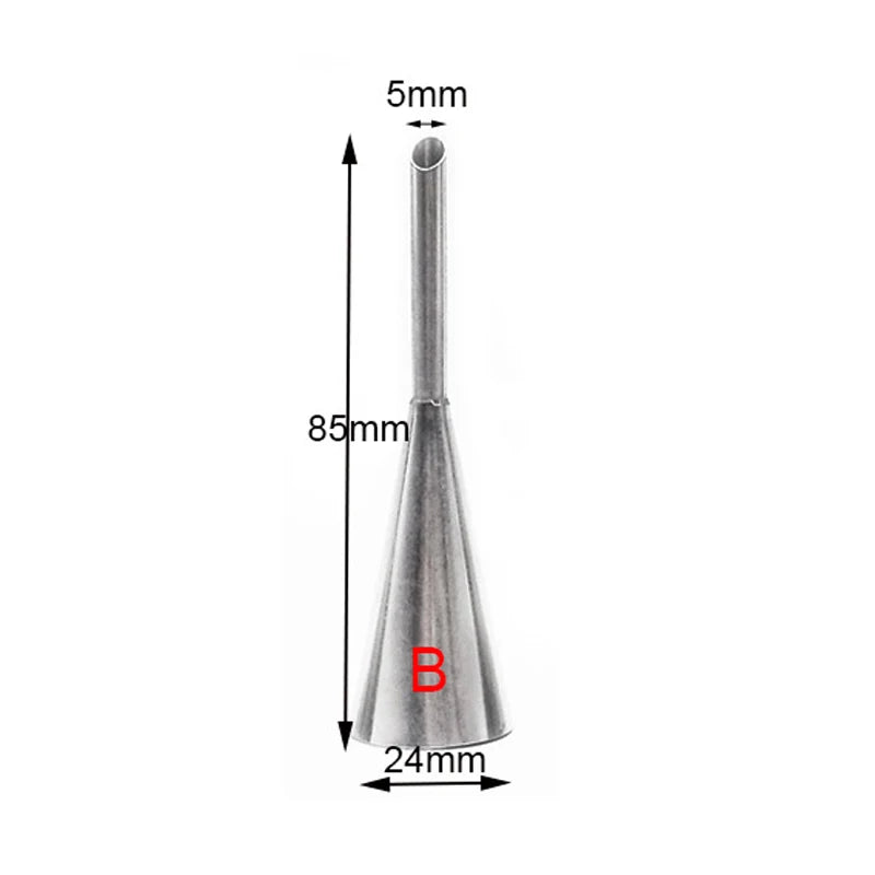 MEXQCH Puff Mou Spritzdüse Edelstahl - Set 4 Stück Ø6mm