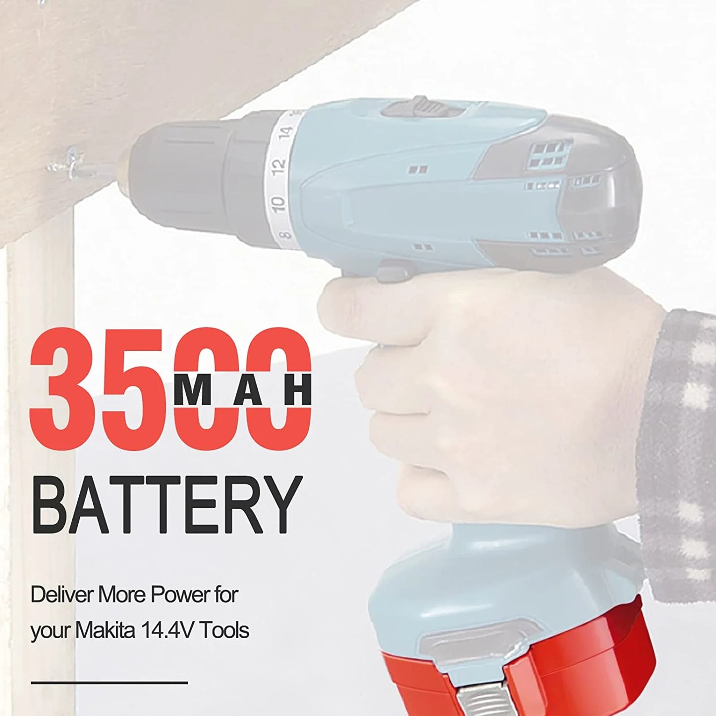 Rechargeable Batterie For Makita 14.4V Battery 3500mAh/4000mAh Ni-MH Battery PA14 1422 1433 1420 192600-1 6281D 6280D 6337D