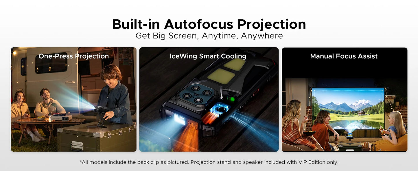 DOOGEE V Max Play Projektor Smartphone - 20500mAh Akku, 45W, 6,78 Zoll