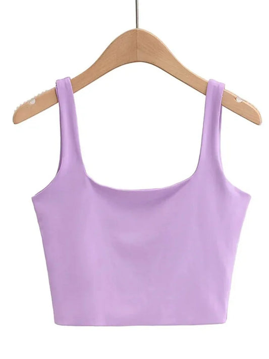 Dozw DF-5469 Sexy Ärmelloses Top - Größe M Kurz Elastisch