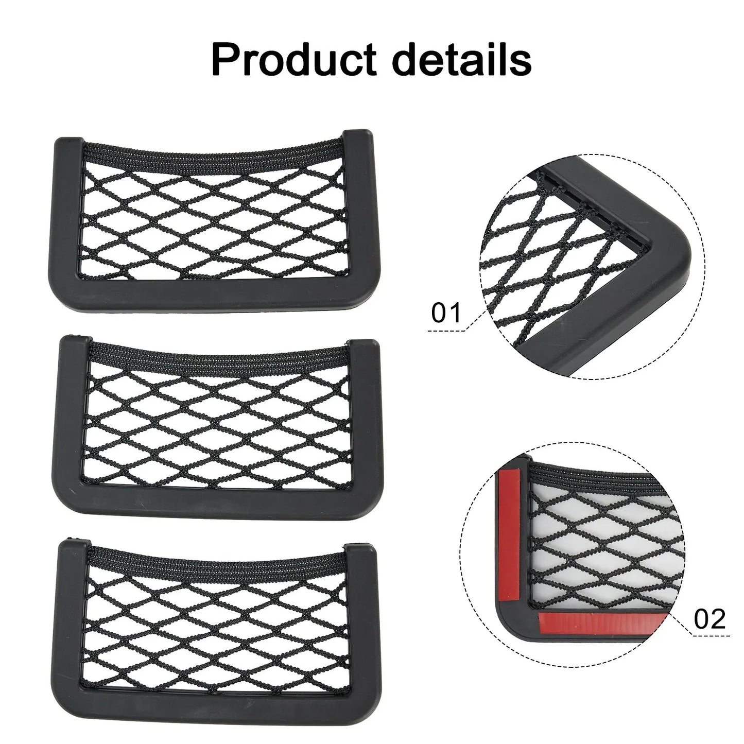 3Stk Universal Organizer Mesh - 3 Teile 30x20 Cm Handy