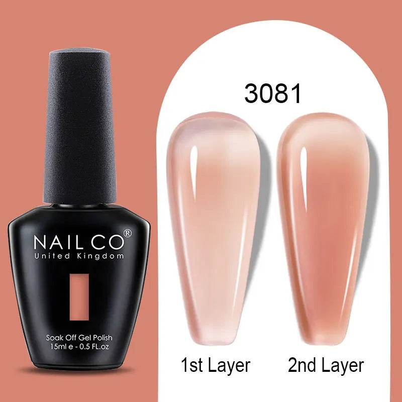NailCO Gel Nail Polish Nail Art Translucent Vernis Semi Permanent UV LED Lamp Gel Manicure for Gel Polish Nail Glue Productos