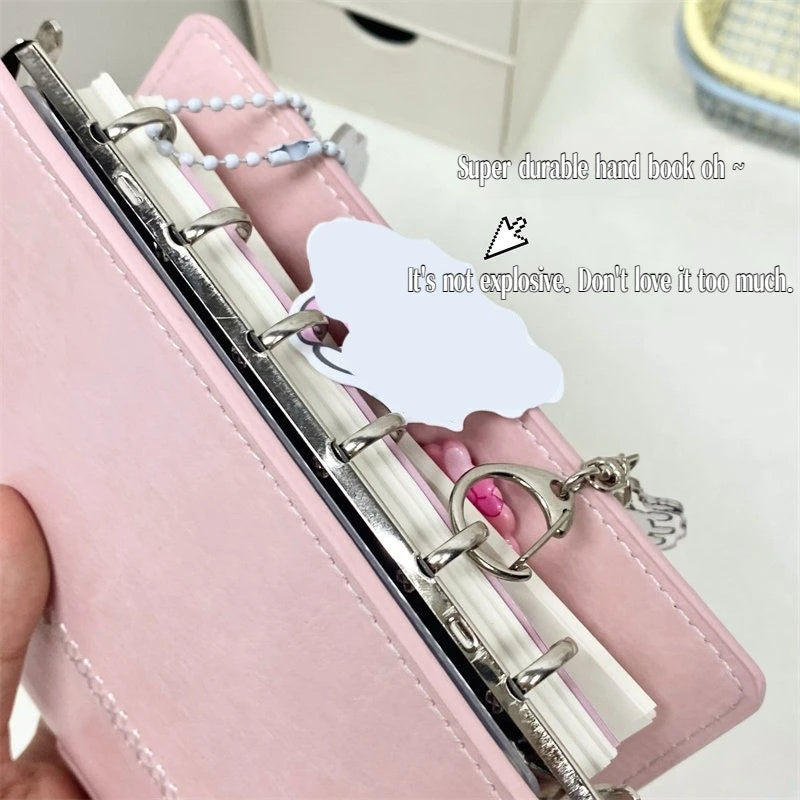 Leather Portable Pocket Booklets Black/Brown A7 Pu Notebooks With 40sheets Blank Pages For Kids' Daily Plans Back To School Gift