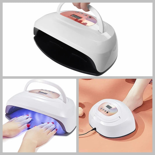 Large Size LED UV Lamp For Nails 150W Uv Light Gel Polish Nail Drying Lamp Nail Dryer Equipment Manicure Accessories Sun X8 Max