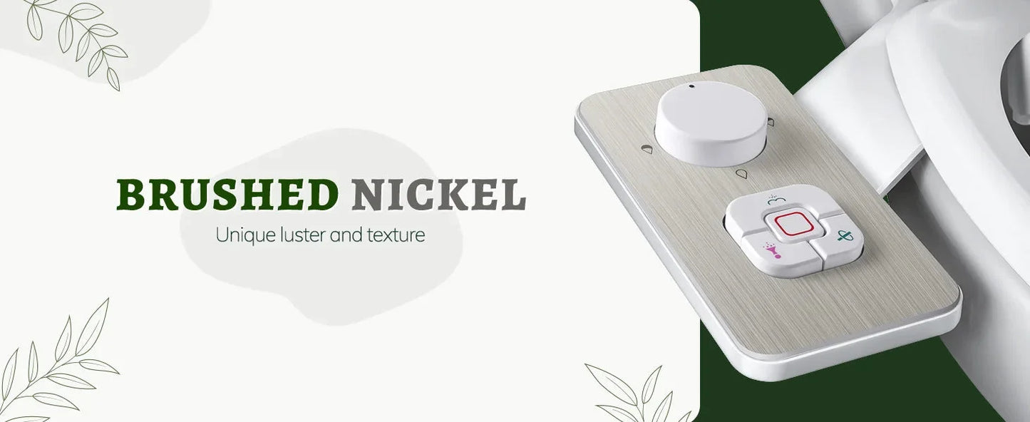 SAMODRA Bidetaufsatz Ultradünn - Kaltwasser, 2 Düsen, Nicht Elektrisch