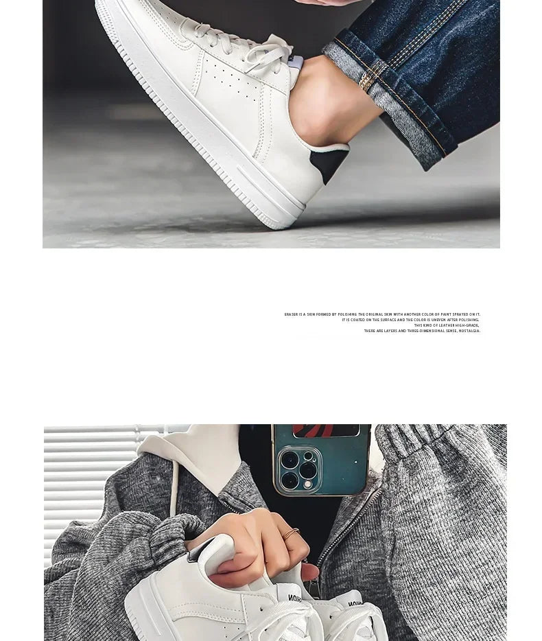 NKLSA Sneaker Atmungsaktiv - Dicke Sohle Weiß Größe