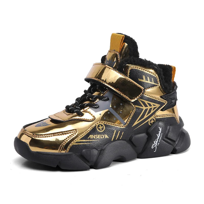 Kinder Schneestiefel für Jungen Mädchen Hochwertige Winter Warme Wasserdichte Kinder Mode Sportschuhe Turnschuhe Mädchen Schneestiefel